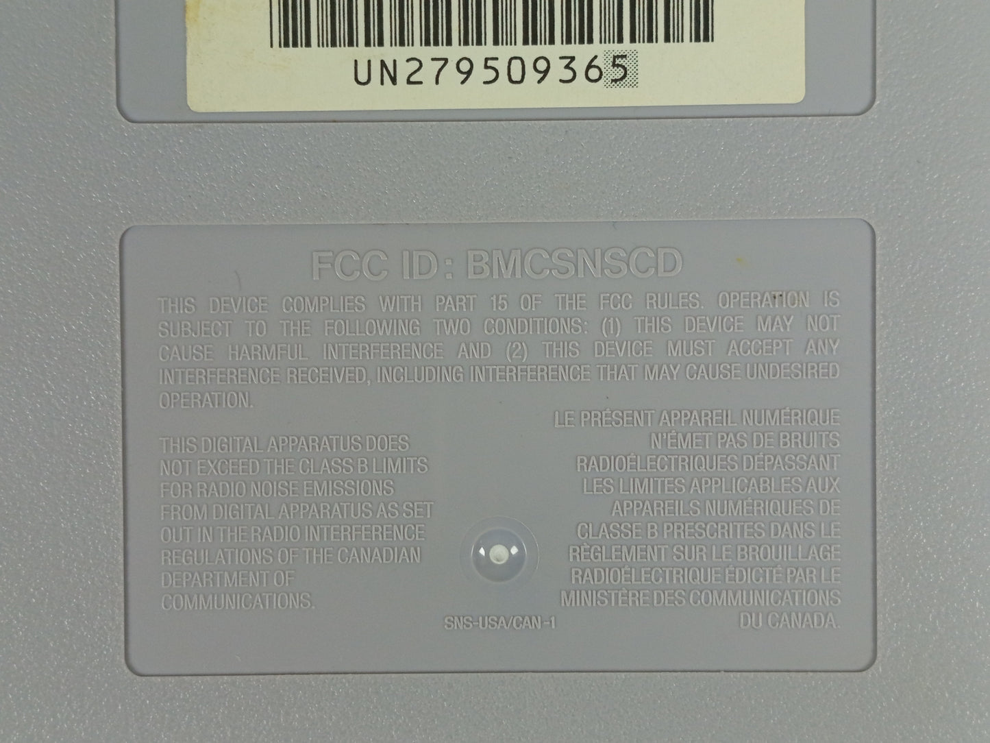 1991 NINTENDO Super Nintendo SNS-001 (US VER, SYSTEM ONLY)