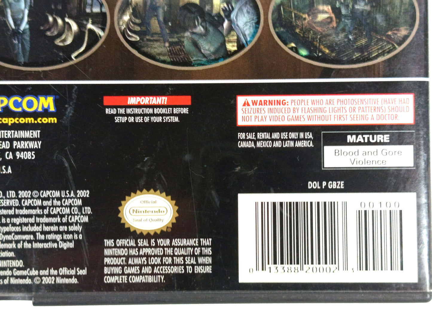 NGC Resident Evil ZERO (US VER)