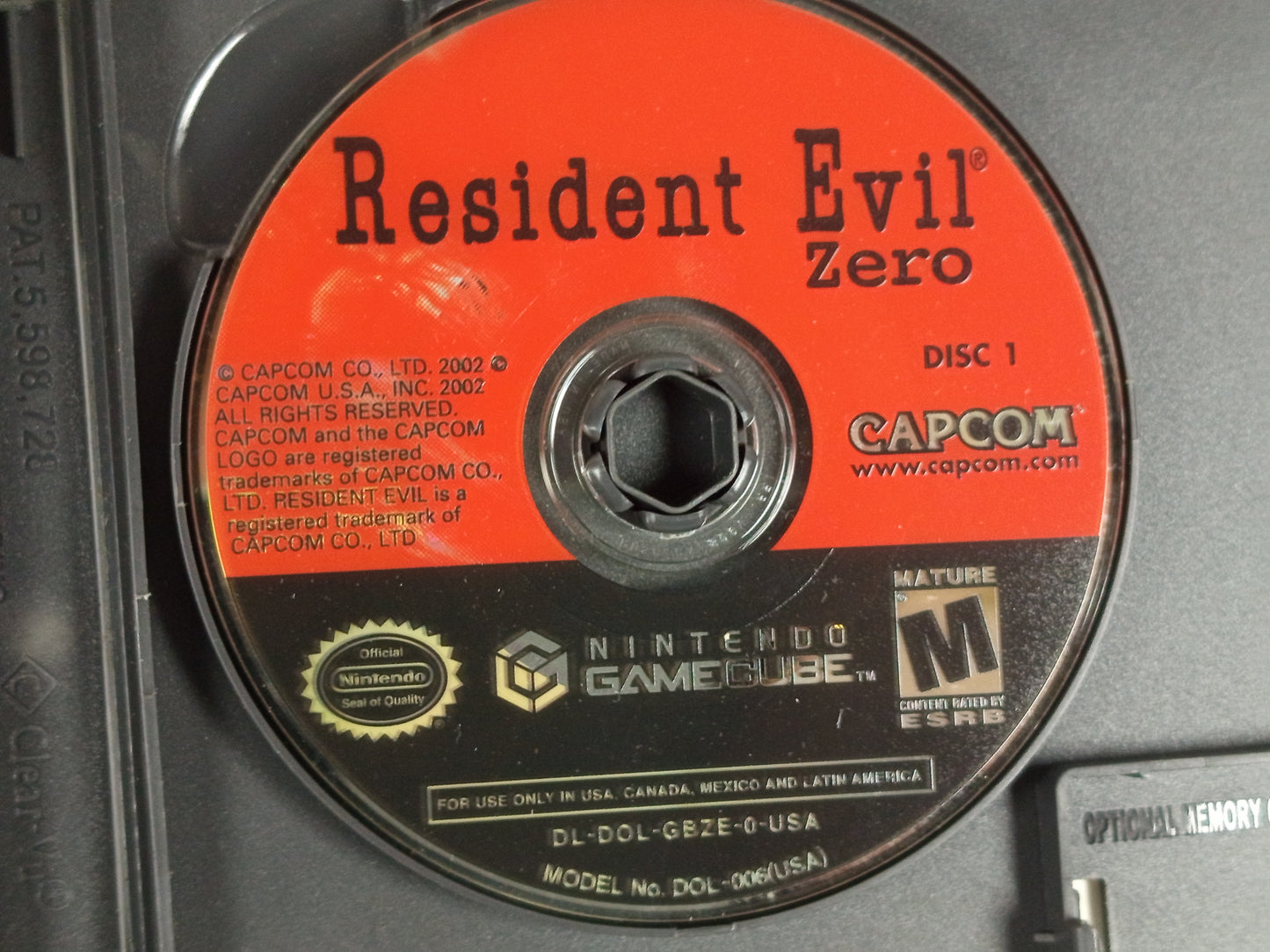 NGC Resident Evil ZERO (US VER)