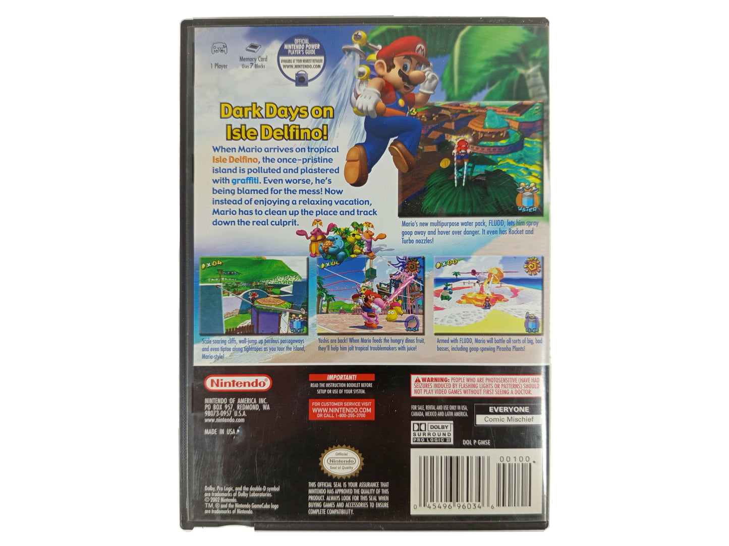 NGC Super Mario Sunshine (US VER)