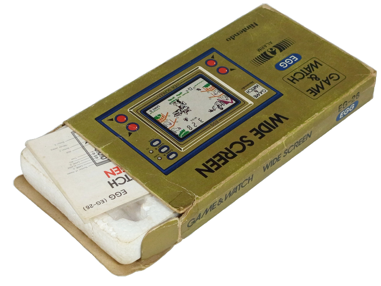 G&W Nintendo Game & Watch EGG Box (EG-26) EMPTY BOX+Tray+Manual+paperwork