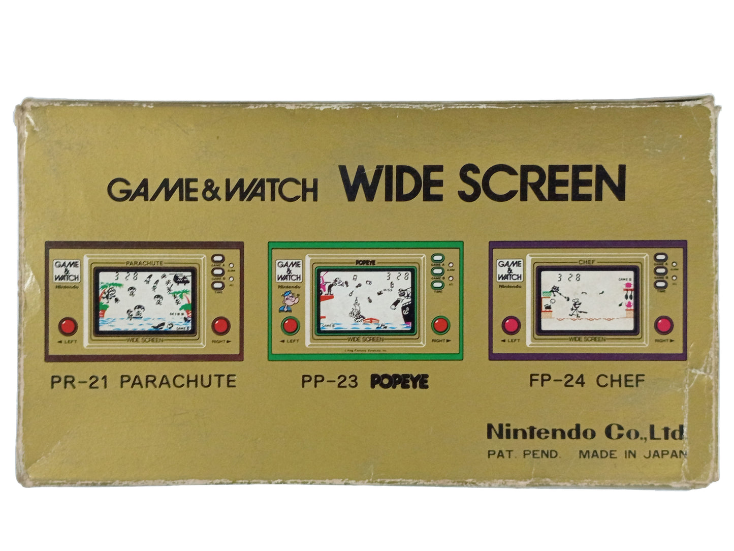 GW Nintendo Game & Watch OCTOPUS Box (OC-22) EMPTY BOX