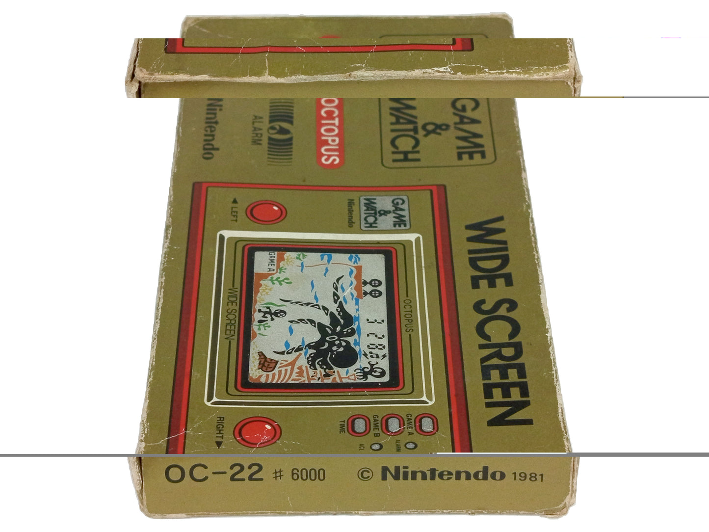 GW Nintendo Game & Watch OCTOPUS Box (OC-22) EMPTY BOX