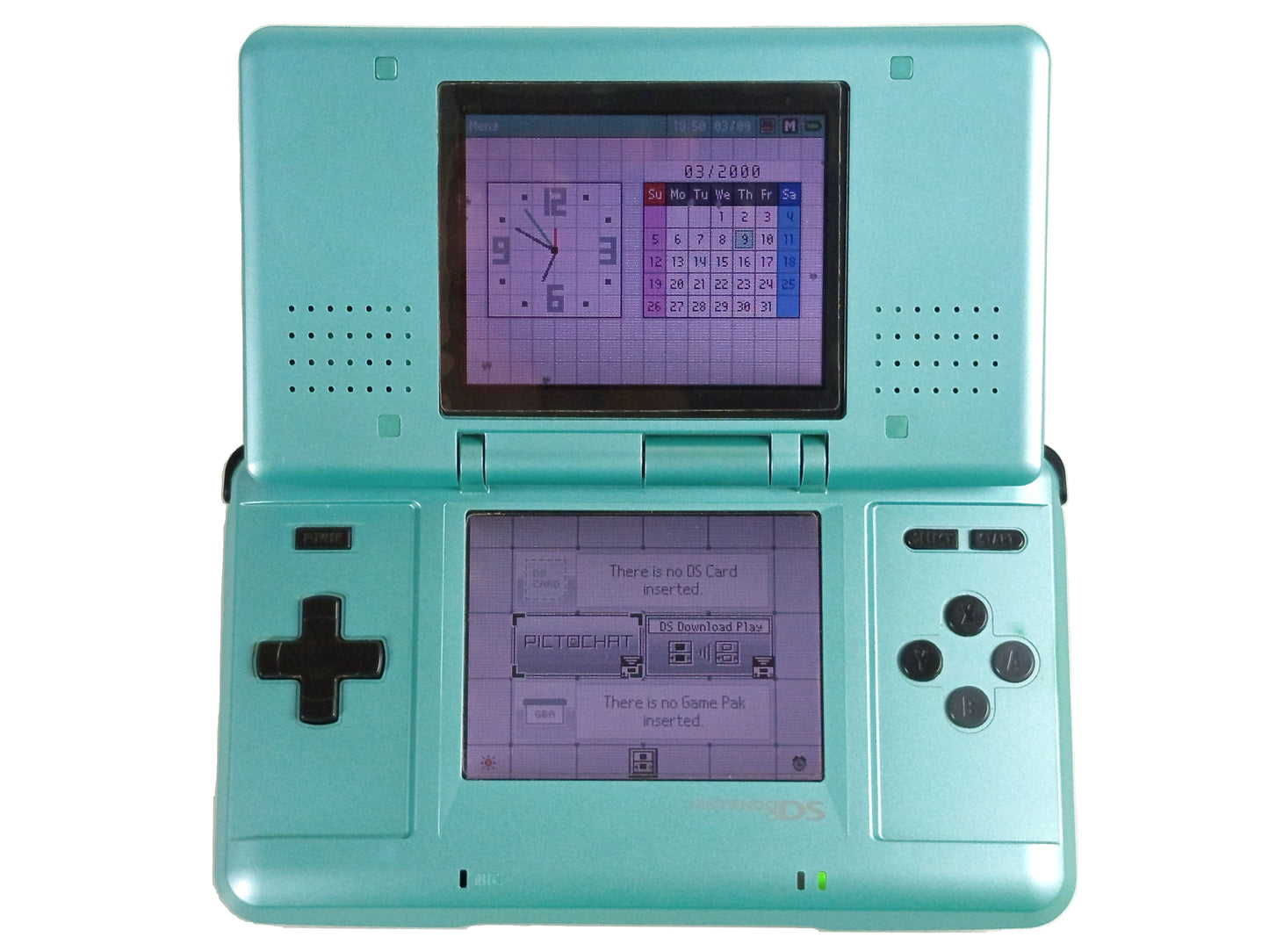 Nintendo NDS Original Turquoise NTR-SGP-1 (NSF15000429 Singapore Ver)