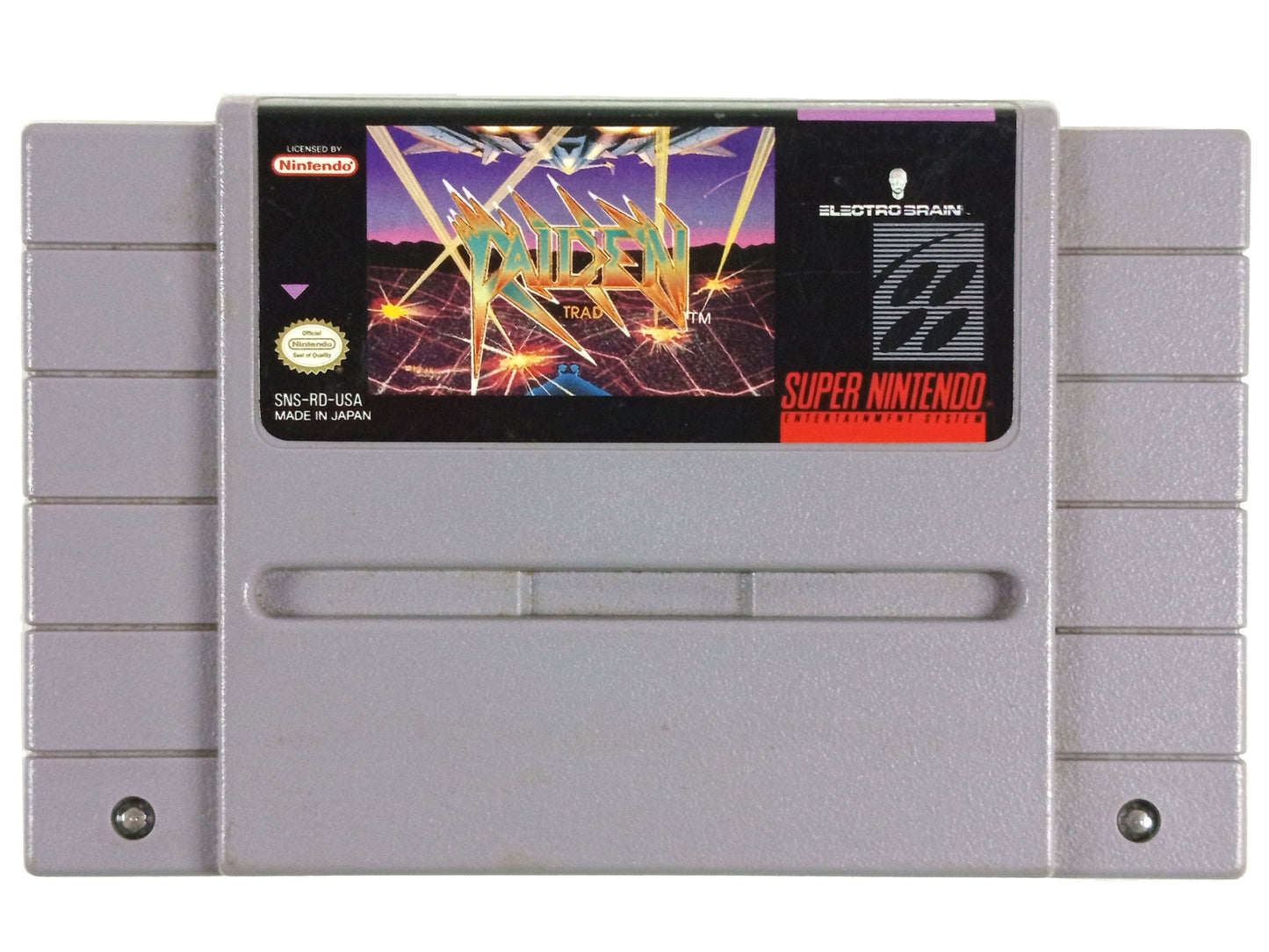 SNES RAIDEN TRAD (US Ver, Loose Cartridge)