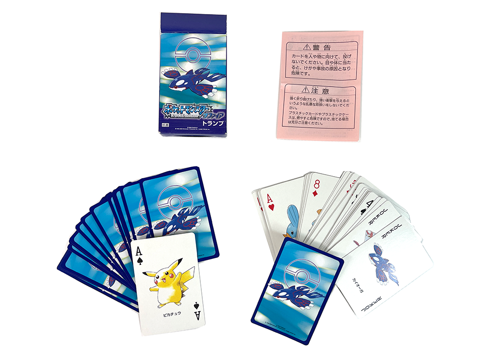 2003 NINTENDO Kyogre POKEMON Playing Card Poker Deck Sapphire