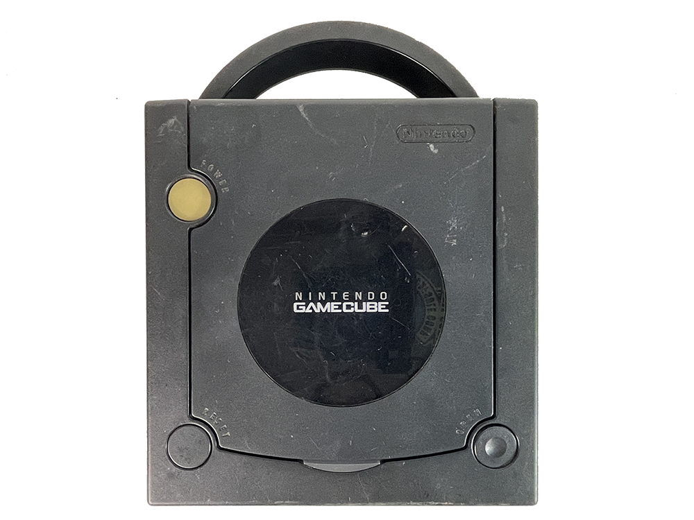 (FOR PARTS) Nintendo GameCube BLACK DOL-001 Console (E,JPN Ver)