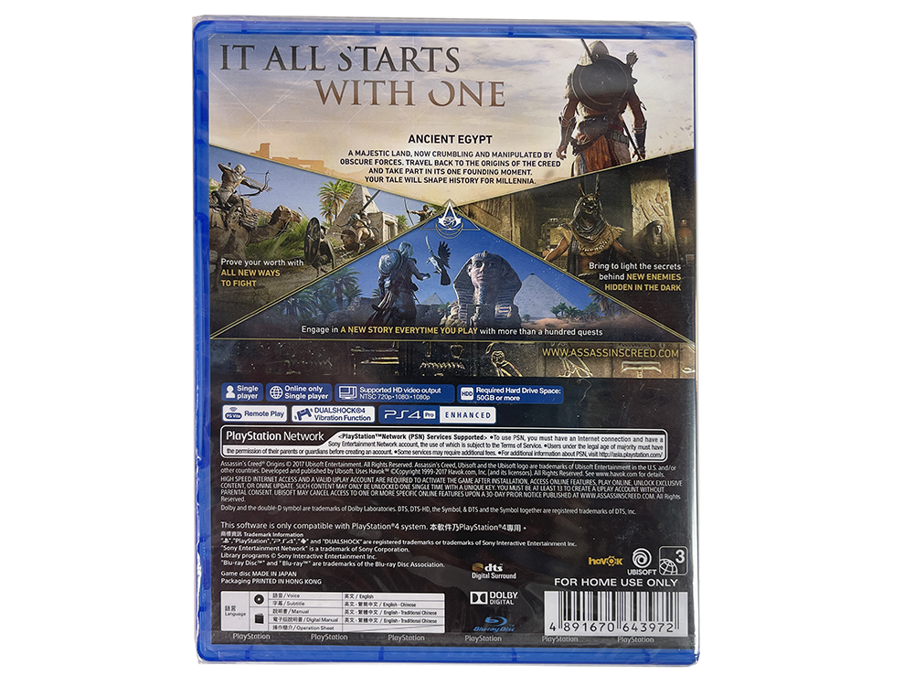 (NEW) PS4 Assassin's Creed Origins (ASIAN Ver)