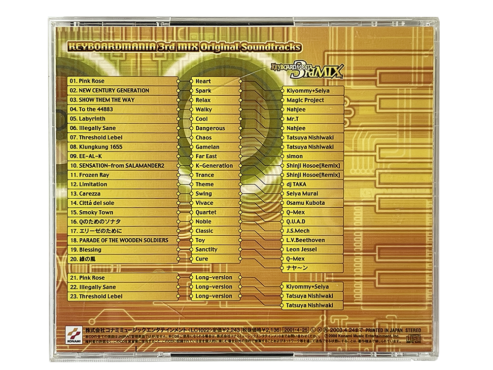 OST Keyboardmania 3rd Mix Original Soundtracks Album(JPN Ver)