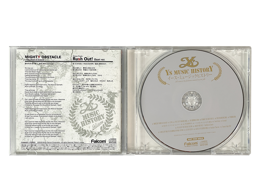 OST Ys MUSIC HISTORY (JPN Ver)