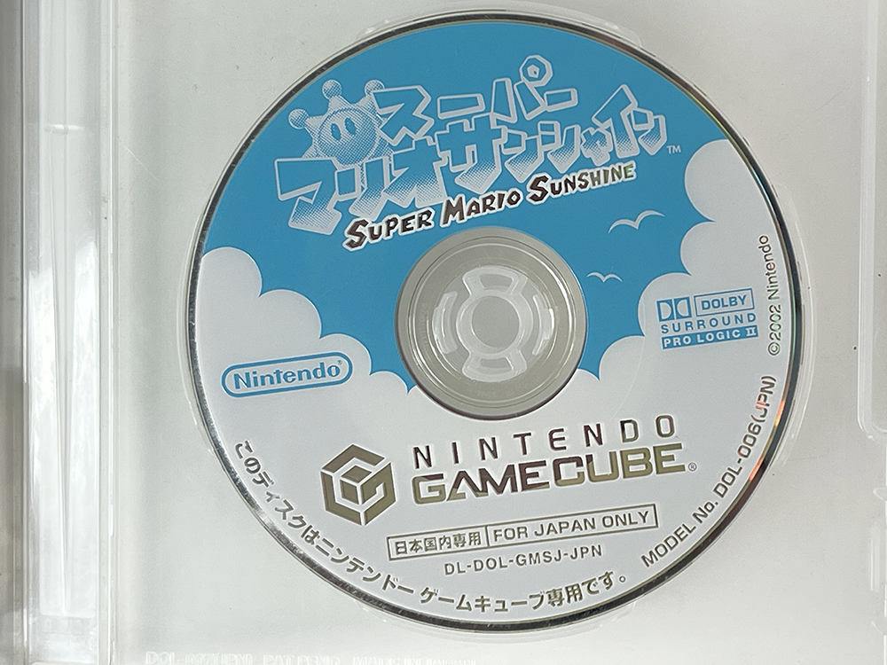 NGC Super Mario Sunshine (JPN Ver, Manual + Disk only)