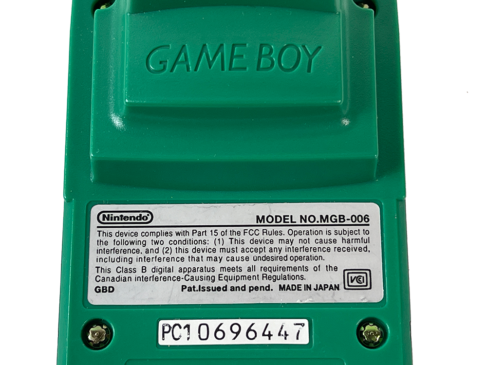 Nintendo Gameboy Color Pocket Camera MGB-006 (Green, JPN Ver)