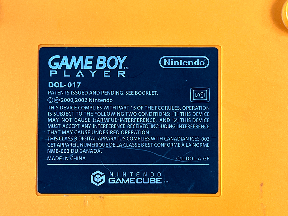Nintendo GameCube Spice ORANGE Gameboy Player w/ Start up Disk (DOL-006 JPN Ver)