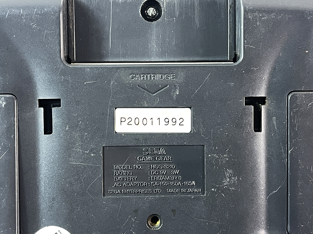(FOR PARTS) SEGA Game Gear System HGG-3210 P20011992 (JPN Ver)
