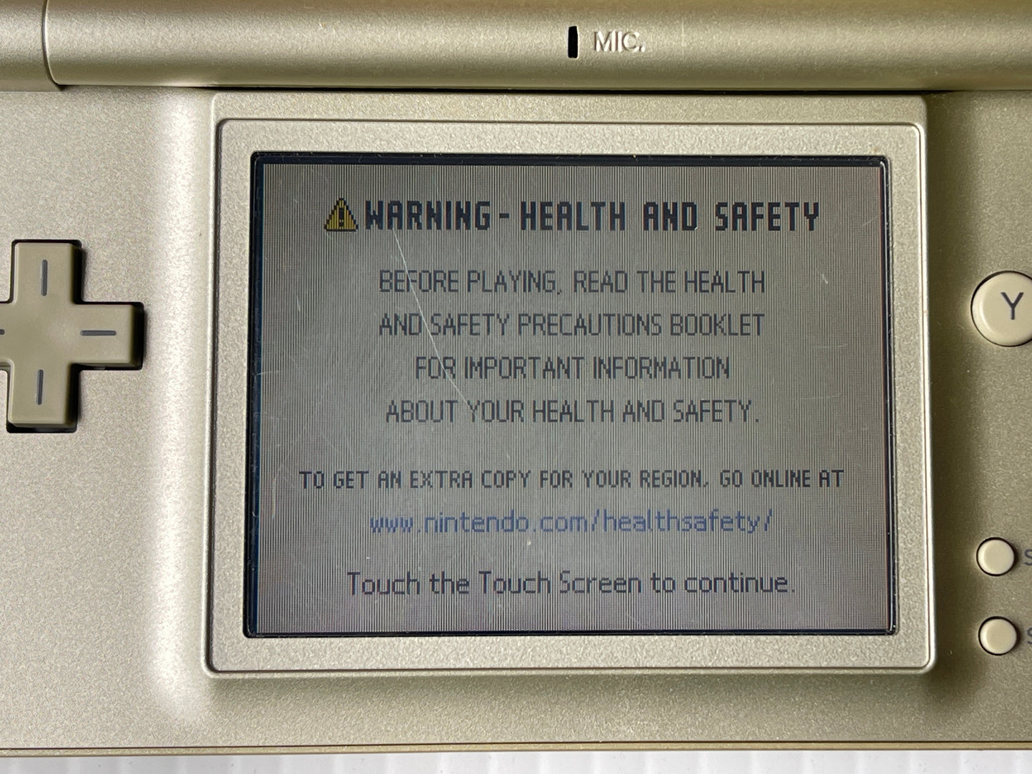 Nintendo NDS LITE Gold USG-HKG-8 (UTF10795339, HKG Ver)