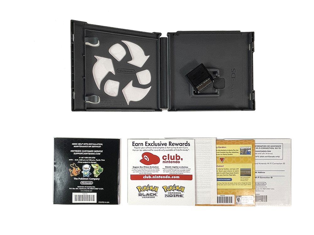 NDS POKEMON Black Version (Completed, Authentic US Ver)