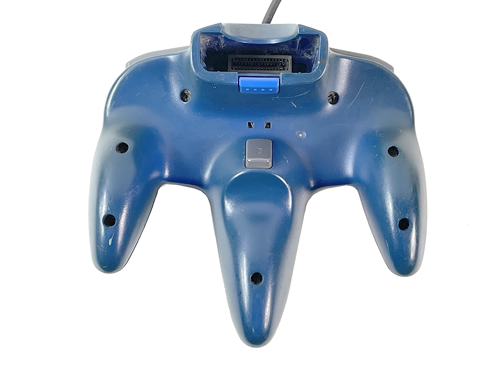 N64 Controller NUS-005 Dis-Colored BLUE (FOR PARTS)