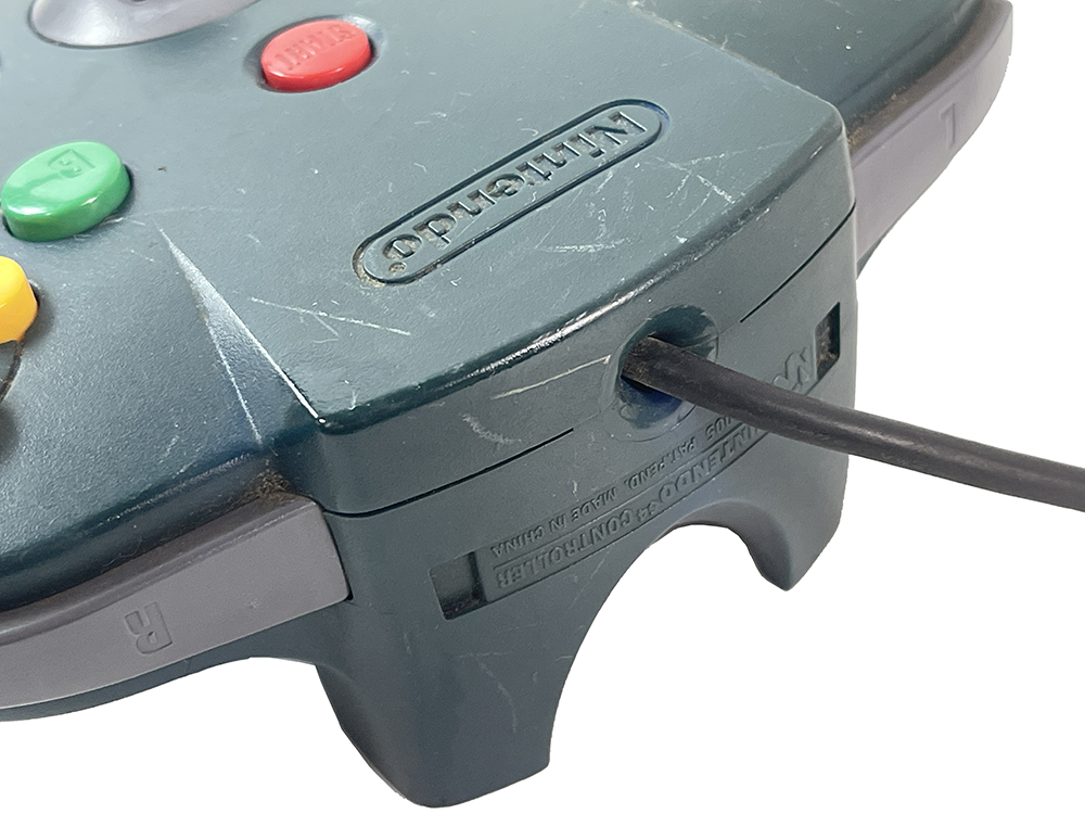 N64 Controller NUS-005 Dis-Colored BLUE (FOR PARTS)