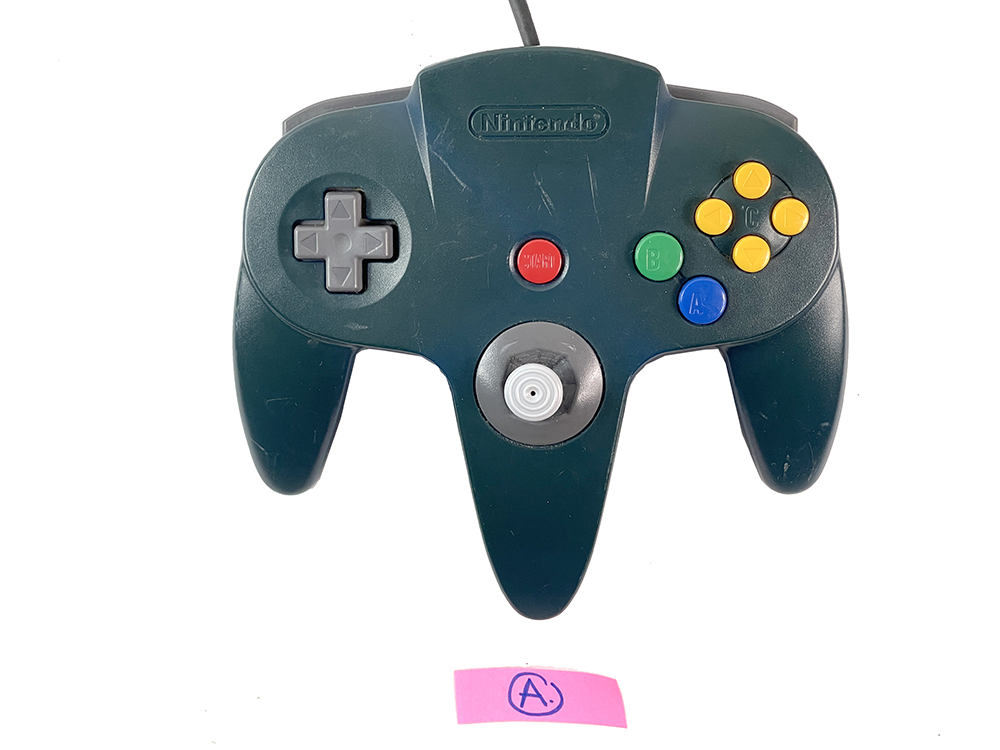 N64 Controller NUS-005 Dis-Colored BLUE (FOR PARTS)