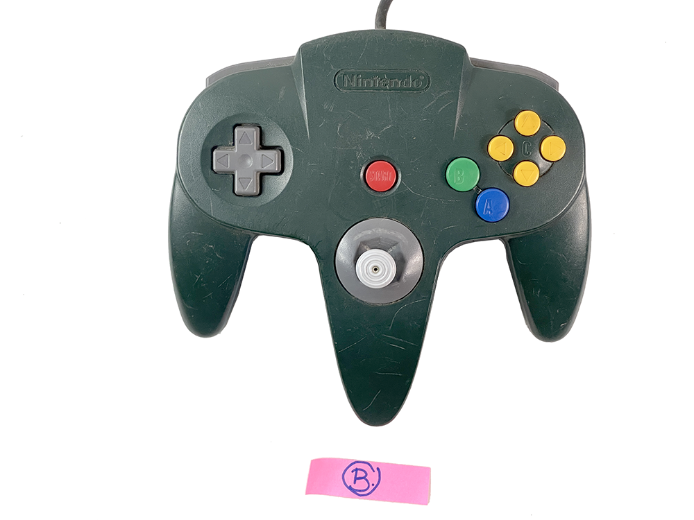 N64 Controller NUS-005 Dis-Colored BLUE (FOR PARTS)