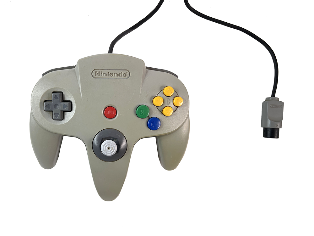 N64 Controller NUS-005 Dis-Colored GRAY (FOR PARTS)