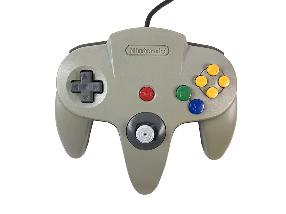N64 Controller NUS-005 Dis-Colored GRAY (FOR PARTS)
