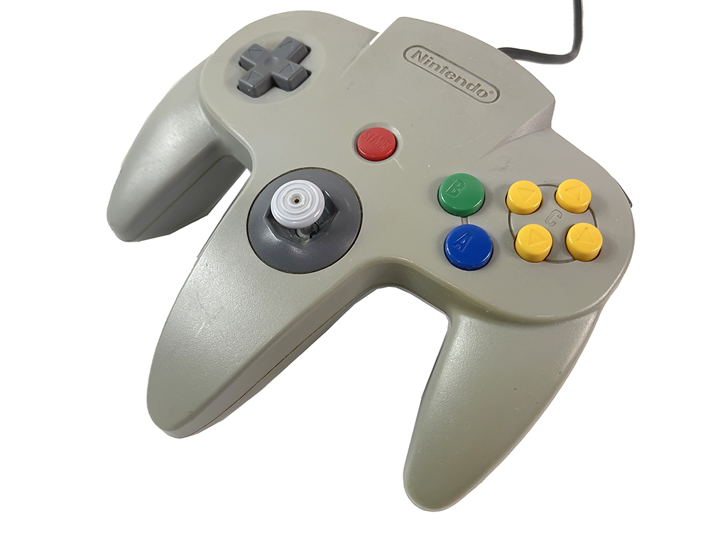 N64 Controller NUS-005 Dis-Colored GRAY (FOR PARTS)
