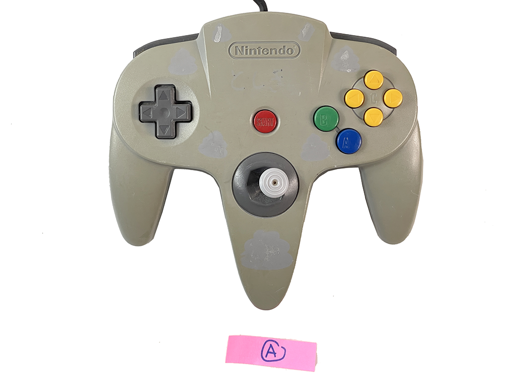 N64 Controller NUS-005 Dis-Colored GRAY (FOR PARTS)