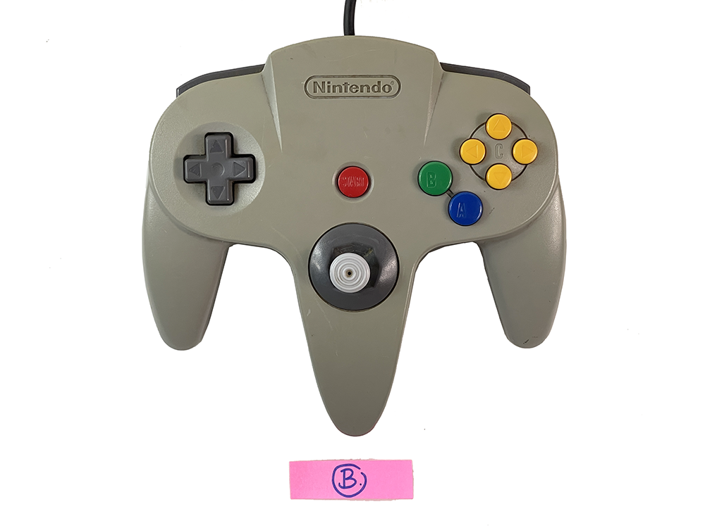 N64 Controller NUS-005 Dis-Colored GRAY (FOR PARTS)