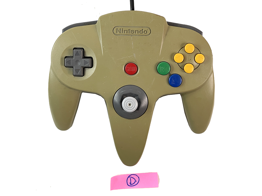N64 Controller NUS-005 Dis-Colored GRAY (FOR PARTS)