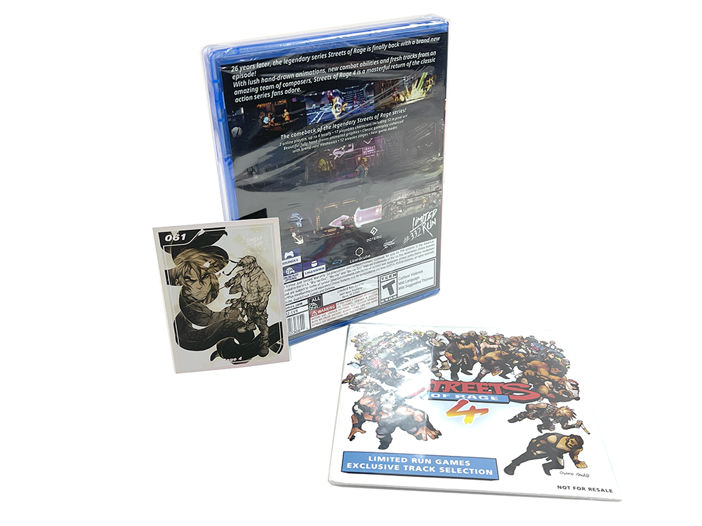 (NEW) PS4 Streets of Rage 4 (#332 Limited Run, US VER)
