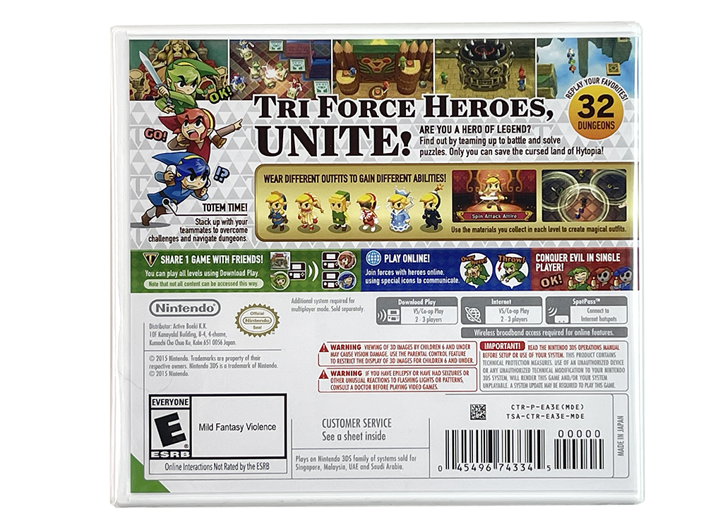 (NEW) Nintendo 3DS The Legend of Zelda: Tri Force Heroes (MDE Ver)