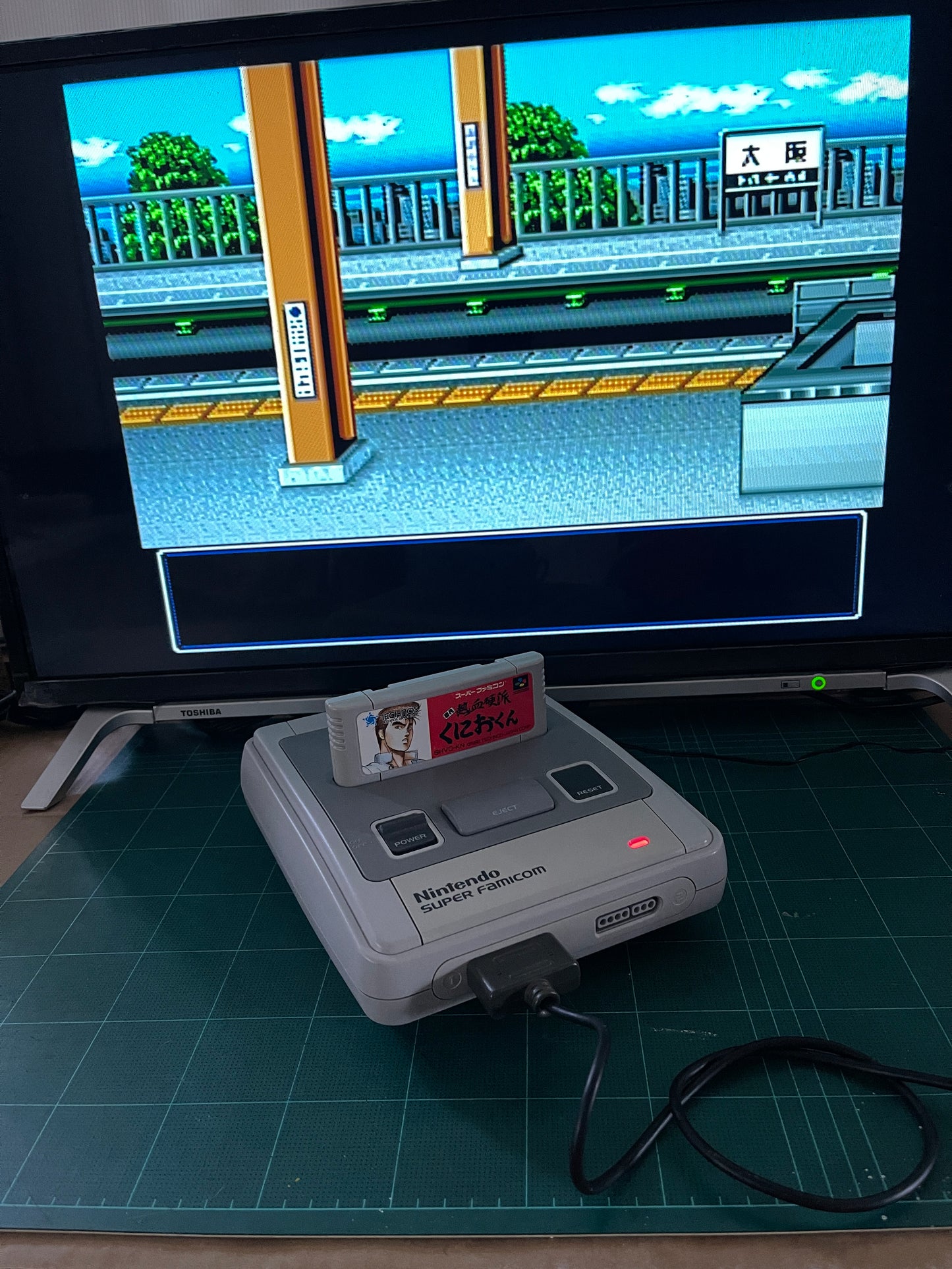 SFC Shodai Nekketsu Kouha Kunio Kun/ River City Ramson II (JPN Ver, Loose Cartridge)