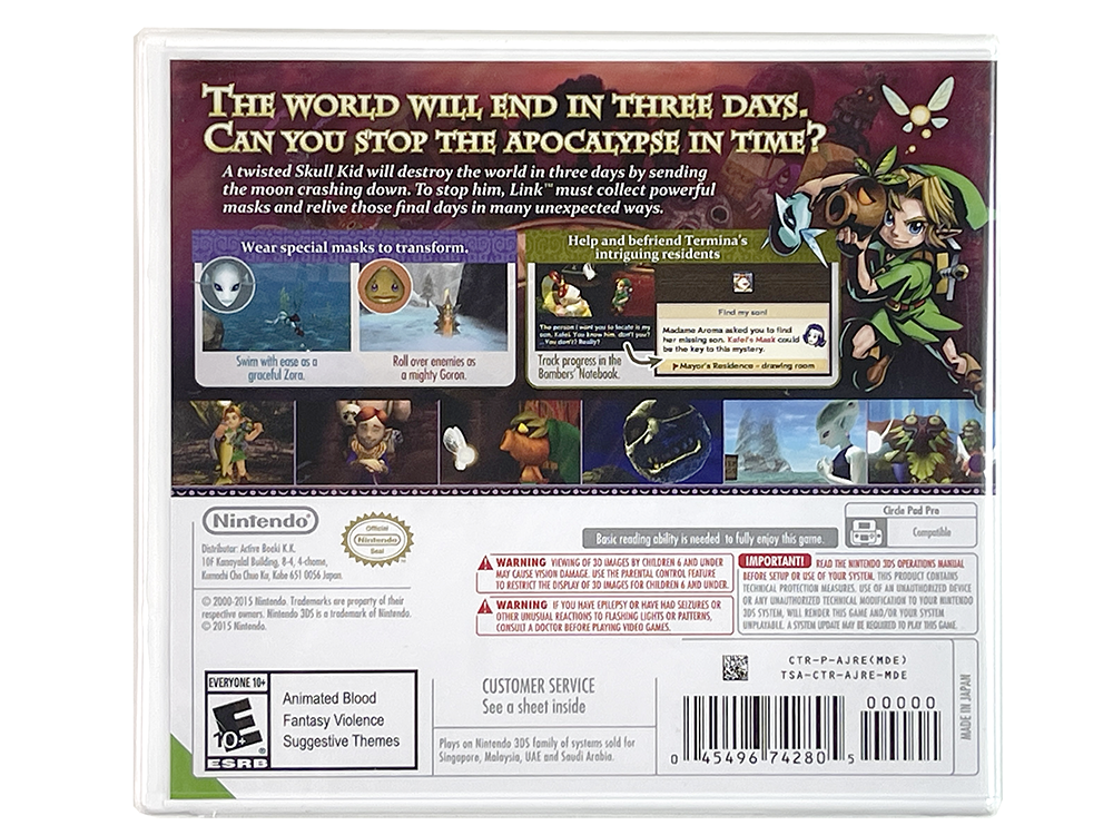 (NEW) Nintendo 3DS The Legend of Zelda: Majora's Mask 3D (MDE Ver)