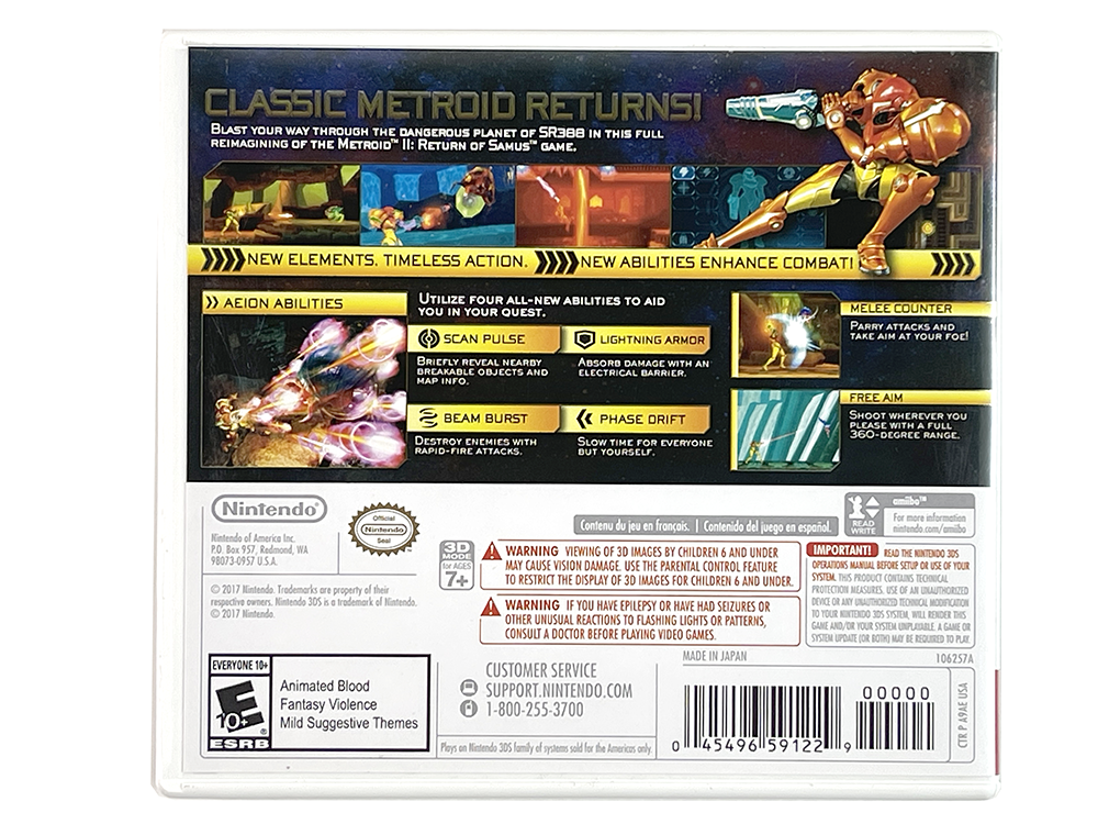 Nintendo 3DS Metroid: Samus Returns (US Ver)