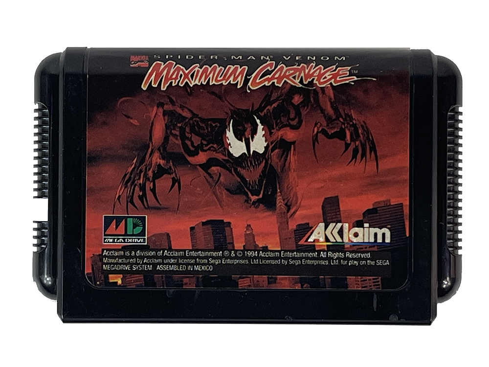 MD Spider Man Venom Maximum Carnage (JPN Ver, Loose Cartridge)