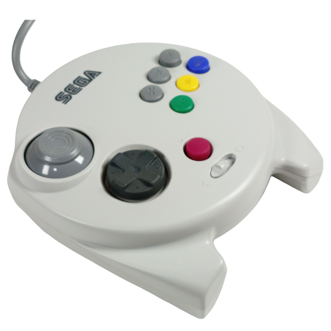Sega SATURN Analog Controller White (HSS-0137) w/ BOX