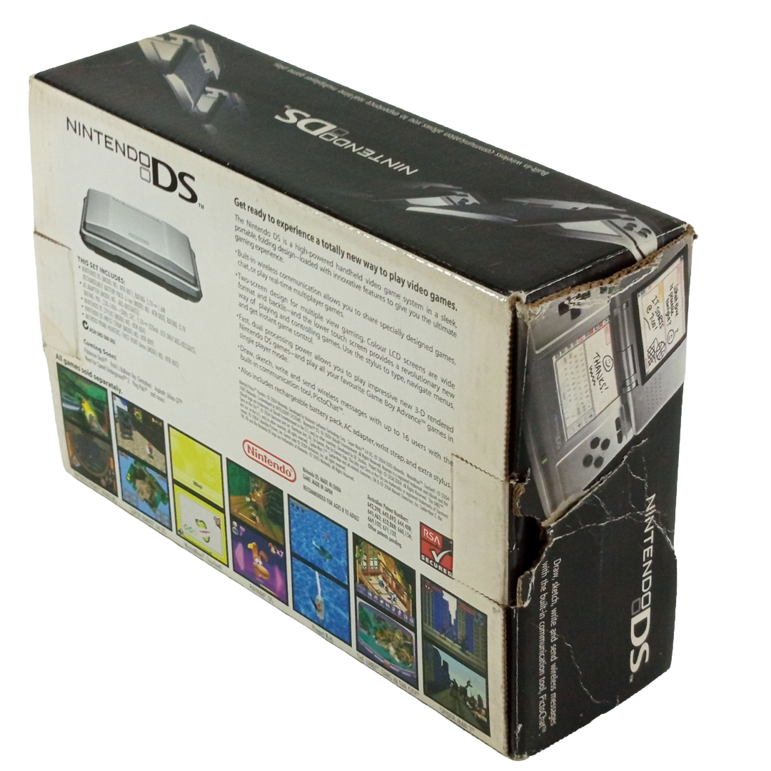 Nintendo DS System Box "Silver/ Metroid ver" (Empty Box w/ Cardboard Box, Australian Ver)
