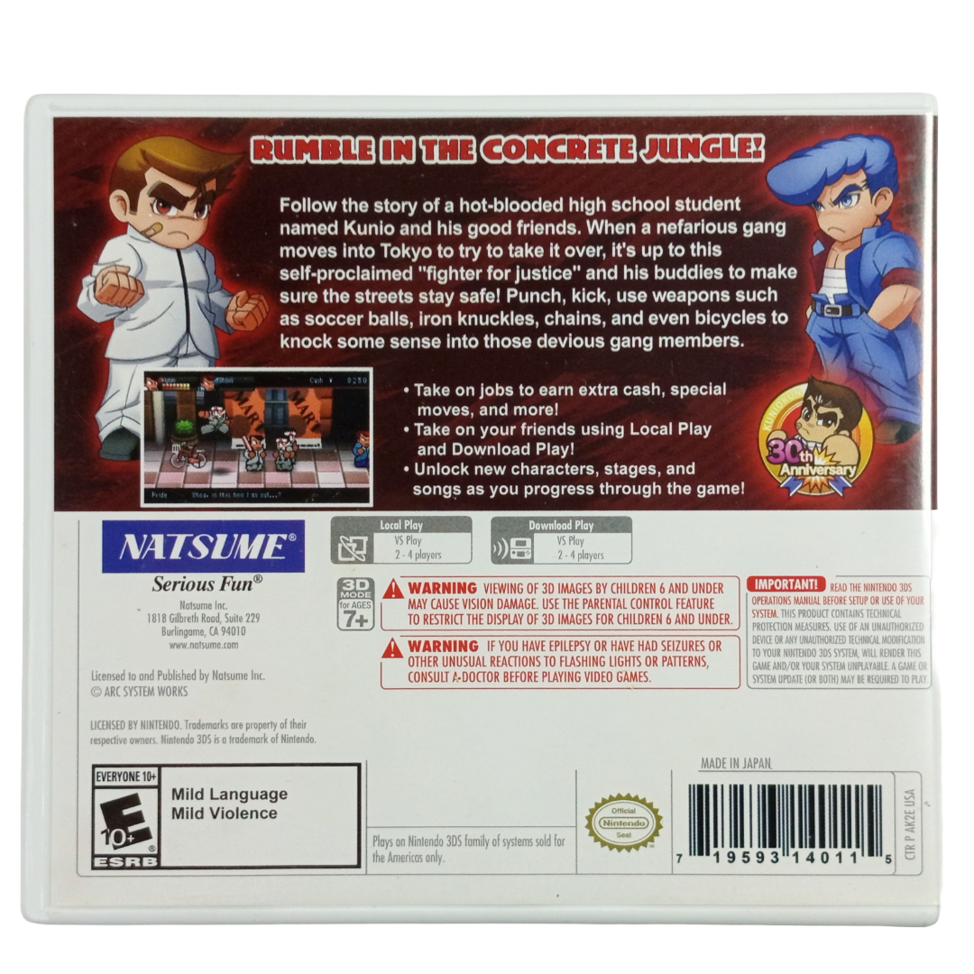 Nintendo 3DS River City: Tokyo Rumble (US VER)