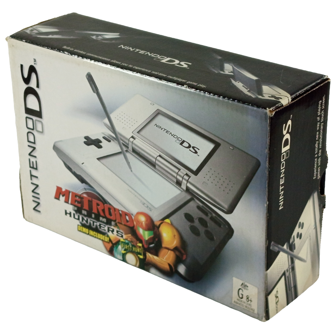 Nintendo DS System Box "Silver/ Metroid ver" (Empty Box w/ Cardboard Box, Australian Ver)
