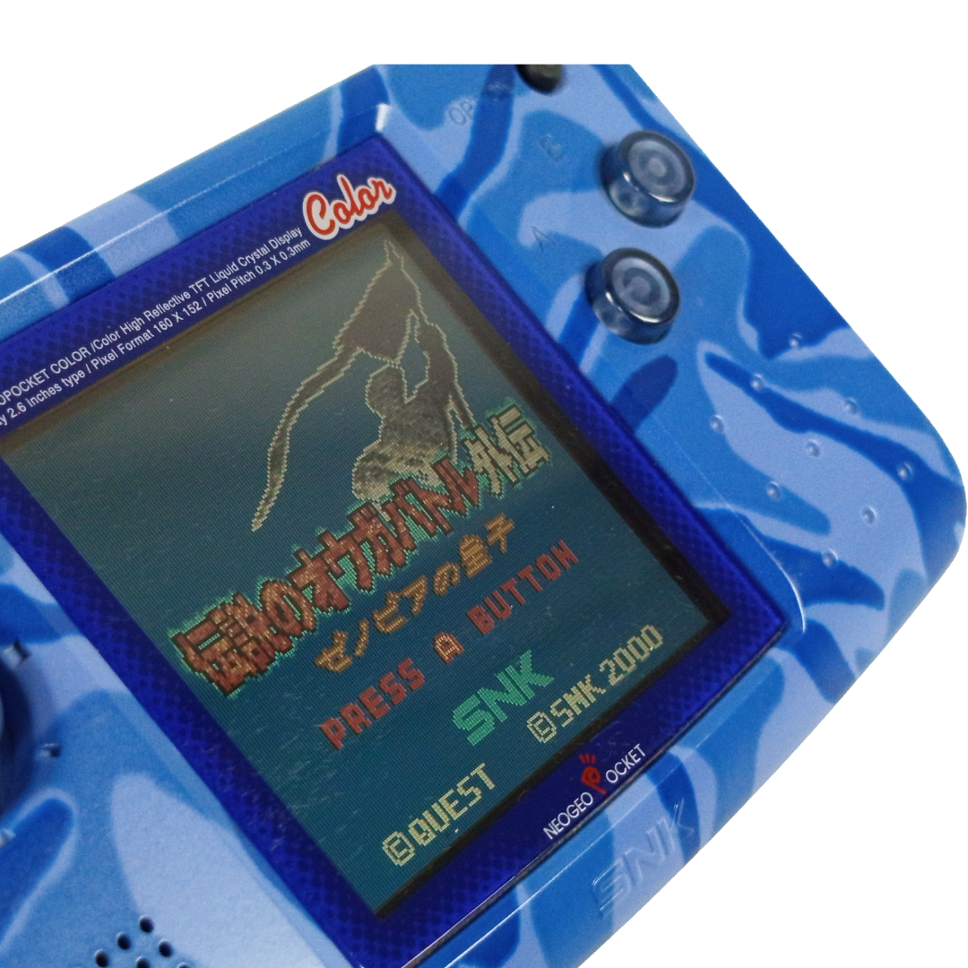 1999 SNK Neo Geo Pocket Color System (Camouflage Blue)