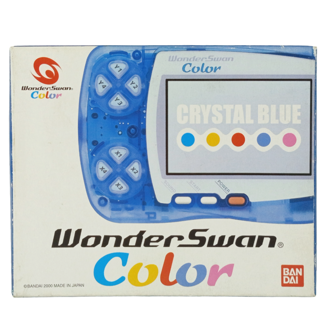 Bandai WonderSwan Color "Crystal Blue" (EMPTY BOX W/Paperwork)