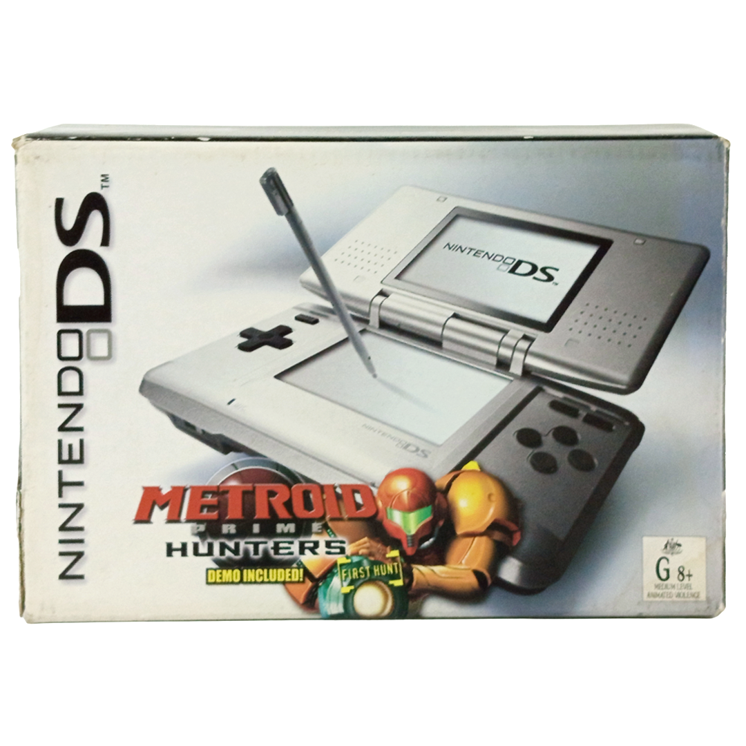 Nintendo DS System Box "Silver/ Metroid ver" (Empty Box w/ Cardboard Box, Australian Ver)