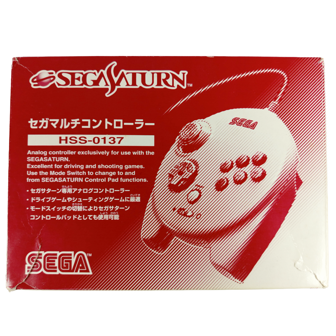 Sega SATURN Analog Controller White (HSS-0137) w/ BOX