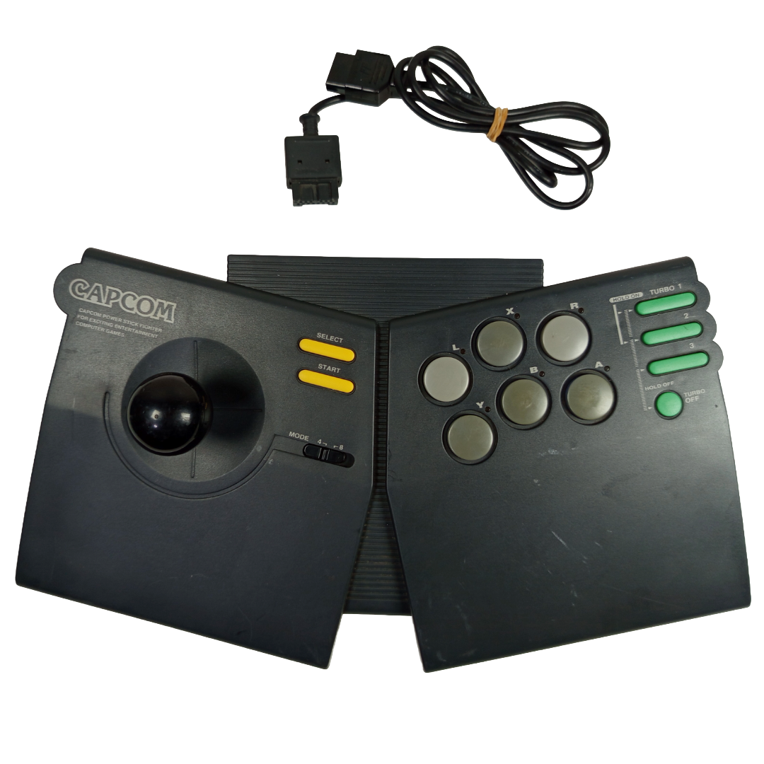 CACOM Power Stick CPS FIGHTER-A CPS-A10CA W/ Famicom Adapter