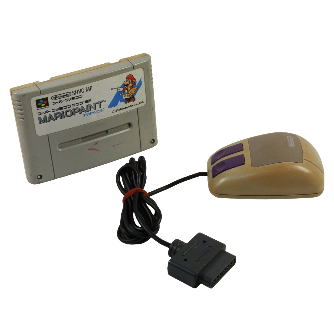 SFC Mouse W/ Mario Paint Cart (JPN Ver)