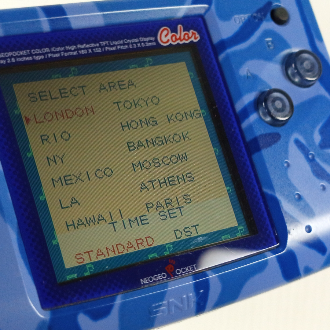 1999 SNK Neo Geo Pocket Color System (Camouflage Blue)