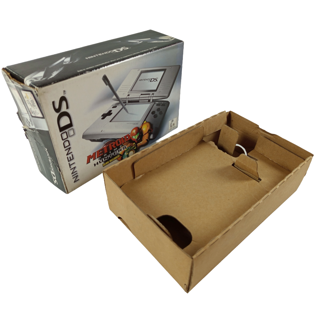 Nintendo DS System Box "Silver/ Metroid ver" (Empty Box w/ Cardboard Box, Australian Ver)