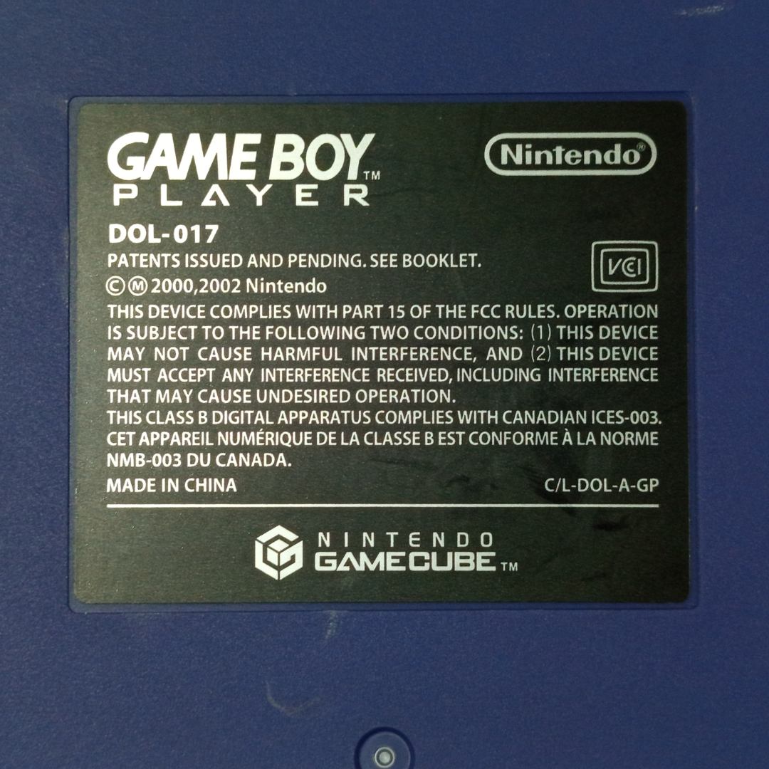 Nintendo GameCube PURPLE/Indigo Gameboy Player Only (DOL-017, JPN Ver)
