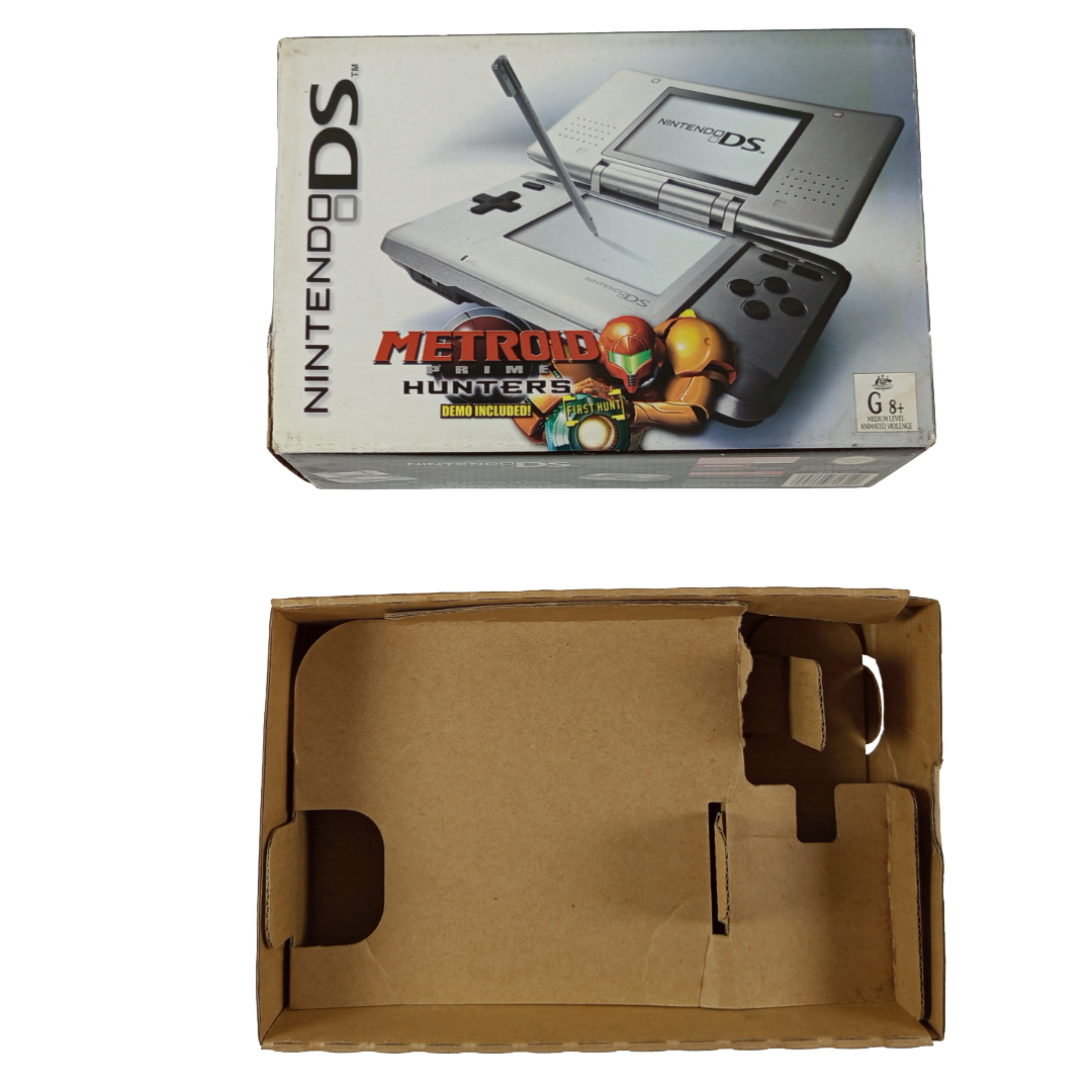 Nintendo DS System Box "Silver/ Metroid ver" (Empty Box w/ Cardboard Box, Australian Ver)